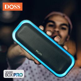 Speakers DOSS Bluetooth Speaker BT 5.0 Powerful 20W Stereo Enhanced Bass Sound Box IPX5 Waterproof Mixed Colour Light Wireless Speaker