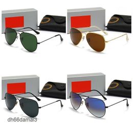 Top luxury Sunglasses Polaroid lens designer women s Men Goggle senior Eye wear For Women eyeglasses frame Vintage Metal Sun Glasses With Box 3025 3026 2CW5