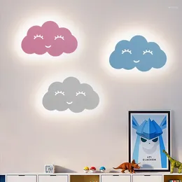 Wall Lamp Modern Minimalist Cute Cloud Children's Room Bedroom Study Led Lighting For Kids Home