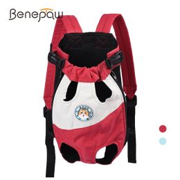 Carriers Benepaw Small Medium Dog Backpack Breathable HandsFree Pet Front Carrier For Puppy Cat Outdoor Travelling Hiking Camping