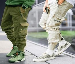 Men039s Pants Men Cargo Streetwear Outdoor Techwear For Fashion Trousers Male Plus Size Black Bottoms Jogging Zipper1059394