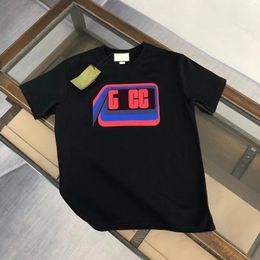 g Designer men's T shirt 2024 spring/summer trend brand new color contrast printed letter T shirt men and women the same pure cotton short sleeve loose