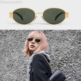 Designer Sunglasses for women Metal Frame Arc de Triomphe Minimalist Oval Design CL4323 Fashion Lisa Same Style Men Top Quality N4IM