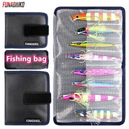 Bags FUNADAIKO fishing tackle bag fishing bait bag metal jig lure fishing lure bag jigging bag fishing bag