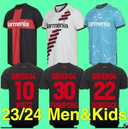 s-4xl 23 24 Bayer 04 Leverkusen Soccer Jerseys 23 2024 Home Away third DEMIRBAY Wirtz BAKKER BAILEY HOME CH Aranguiz Paulo Schick Football Shirt Kits