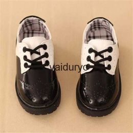 Sneakers Spring Summer Kids Shoes For Boys Girls British Style Casual PU Leather Fashion ldrens Soft DressH24229