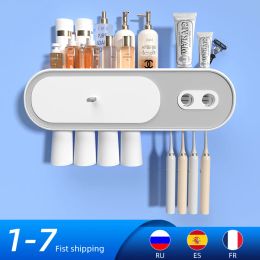 Holders Joybos Bathroom Electric Toothbrush Holder Wall Automatic Toothpaste Squeezer Bathroom Storage Rack Bathroom Organiser