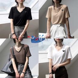 Women's Blouses Shirts Women Designer Shirts Women Fashion Man T-shirt Quality Cotton Short Sleeve Hip Hop Street Wear Shirts 240229