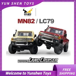 Cars New Mn82 1:12 Remotecontrolled Model Car Rc Climbing Offroad Vehicle Lc79 Large Pickup Truck Adult Toy Gift