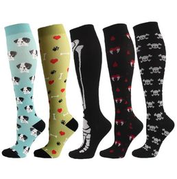 Fashion Design Elastic sport socks Compression socks running cycling nurse football thigh high compression socks Stocking