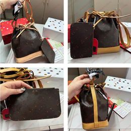 Designers Noe BB Bucket bag women neonoes 2-pc handbag tote high quality Shoulder crossbody bags wallet Hobo purses pouch ladies neo noe Satchels handbags dhgate