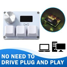 Keyboards O3C Rapid Trigger Hall Switches Wooting Magnetic Red Switches Keyboard Mini USB Keypad Mechanical Gaming Keyboard Switch