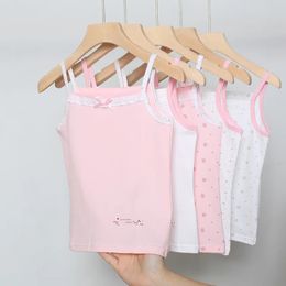 Summer Tank Top for Girls Cotton Kids Underwear Girls Camisole Children Underskjorta Baby Singlet 240226