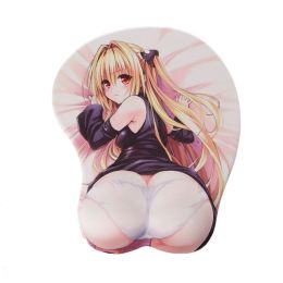 Pads Creative Cartoon Anime 3D Sexy Beauty Hips Silicone Mouse Pad Wrist Rest Support