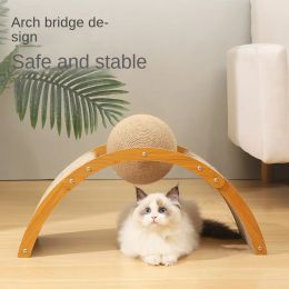 Scratchers Sisal Arch Cat Scratching Ball Wearresistant NonDebris Cats Training Grinding Claw Sharpener Pet Toys Supplies Accessories