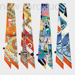 Scarves Designer Scarf Small Long Stripe Twill Binding Bag Ribbon High Grade Wrapping Bag Handle Small Scarf Headband Scarf Ribbon 2L29