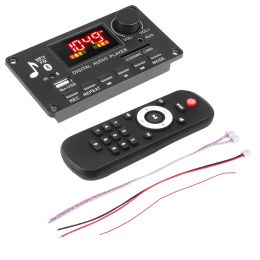 Player New 80W Amplifier MP3 Player Decoder Board DC 5V26V Bluetooth5.0 Car FM Radio Module Call Recording Support TF USB AUX 3.5 WAV