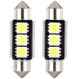 20pcs CANBUS Festoon Dome Door Reading lights Error 3 LED 5050 SMD 6418 C5W Licence Plate led Light Bulb 36mm 39mm 42mm2462327