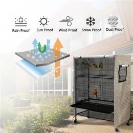 Covers Outdoor Large Bird Cage Cover Rain Proof Sun Proof Dust Proof Cover for Bird Cage 210D Oxford Cloth Parrot Cage Cover