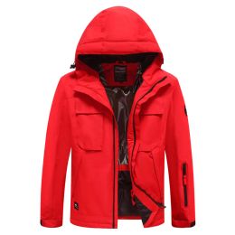 Jackets 2023 Lovers Warm Women Snow Jacket Mountain Sport Man Skiing Coats Winter Hooded Female Snowboard Clothes Breathable Ski Wear