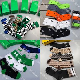 Fashion knitted Socks Mens Pure Cotton Socsk Five Pairs Socks Designer Letter Embroider Socks