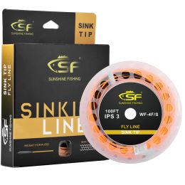 Lines SF 100 FT HiViz Fly Fishing Line Weight Forward Taper Fly Line Sinking Tip Line WF 3 4 5 6 7 8 9 WT IPS 3.5