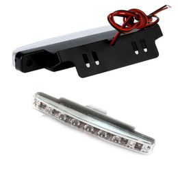 2XCar Lights 8 LED Super Bright Car DRL Daytime Running Light Daylight Bulb Head Lamp1301605