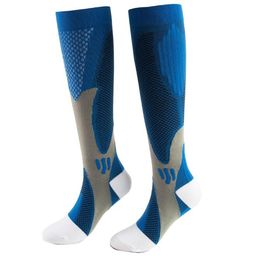 Compression Socks Men Women Running Cycling Football Hiking Elastic Sports Socks Anti Fatigue Pain Relief Knee-High Socks High Stockings