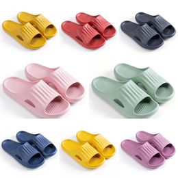 style10 Slippers leather British black white brown green yellow red Slides fashion outdoor comfortable breathable sports shoes Sandals