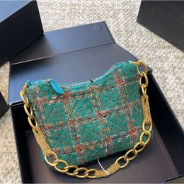 Shoulder Strap Clutch Purses Crossbody Bags Designer Tassel Chain Underarm Bag Colorful Fabric Gold Chain Shoulder Bag Crossbody Bag For Women SZY0229