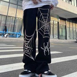 Men's Purple Jeans Designer Ripped Biker Slim Straight Skinny Streets Haruku Embroidered JNCO Quality High Waisted Baggy Womens Loose Wide Leg Jeans Pants 563
