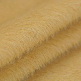 Clothing Fabric High - Purity Ginger Yellow Long Haired Wool Alpaca Autumn Coat Wholesale Quality Cloth