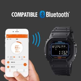 Watches SKMEI Smartwatch Watch Men Bluetooth Electronic Sport Watches Mens Pedometer Calorie Tracker For Huawei Iphone Reloj Inteligente