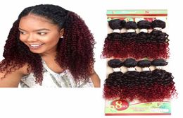 Human weaves 8bundles jerry curl for black women 8pcs loose wave Brazilian hair extensionmongolian curly braiding hair8470403