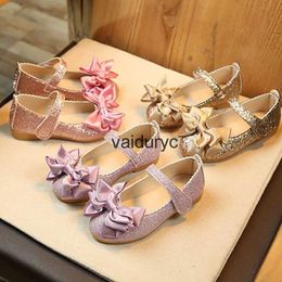 Flat shoes Spring New ldrens Princess Female Shoes Bow Elegant Girls Bright Leather Single Students Performance DancingH24229