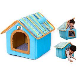 Mats Detachable Dog House Dogs Cage Kennel Removable Pet Mat Tent Cat Blanket Washable Filling Spongia Dog Beds for Large Dogs