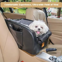 Carriers Dog Car Seat Pet Travel Booster Seat for Car Armrest with Safety Hook Washable Design Detachable Cushion Mat Dropshipping