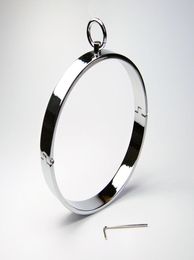 Adult Toys Stainless Steel Locking Slave Collar Ring Bondage Restraint Fetish Fancy Costume R27505575