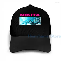 Ball Caps Fashion Nikita Basketball Cap Men Women Graphic Print Black Unisex Adult Hat