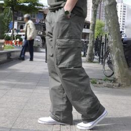 Pants Casual Men Cargo Pants Super Soft Men Trousers Wide Leg Dressing High Waist Straight Pants