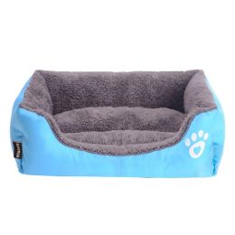 Mats Plus Size Bed Kennel with Machine Washable Warm Cosy Soft Fleece Nest Dog Baskets House Mat Blanket Waterproof Large Dog House