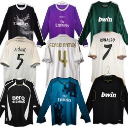 long sleeves Retro Soccer Jerseys Finals Football Shirt GUTI BENZEMA SEEDORF CARLOS RONALDO KAKA real mADRIds 10 11 13 14 15 16 17 18 19 21 ZIDANE Beckham RAUL Vintage