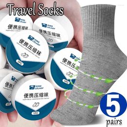 Women Socks 1/5pairs Portable Disposable Outdoor Compression Travel Sock One Time Thin Sweat Absorbing Cotton Sport Men