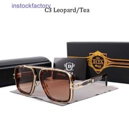 Original 1to1 Dita New square Tita mens and womens sunglasses internet celebrity trend high-end cool N5AY