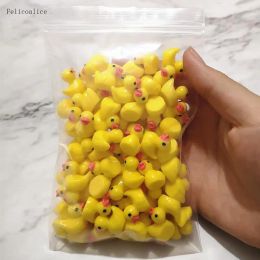 Jewellery 100pcs Cute Yellow Duck Resin Earring Charms Diy Findings Kawaii 3d Phone Keychain Bracelets Pendant for Jewellery Making