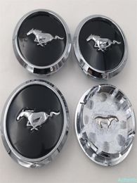 4 pcs lot 68MM For Mustang OEM Wheel Rim Centre Cap Black Chrome Edge Running Horse 5W1J1A096BA277K3589198