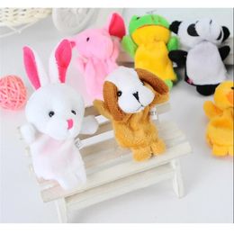 2024 Animal Finger Puppet Baby Kids Plush Toys Cartoon Child Baby Favour Puppets For Bedtime Storeys Kids Christmas Gift