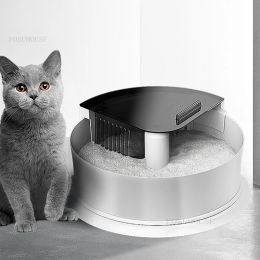 Boxes Intelligent Fully Automatic Cat Toilet Deodorant Cat Bedpans Oversized Automatic Shovel Cat Litter Box Antisplash Pet Products