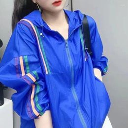 Women's Blouses Fashion Hooded Spliced Zipper Korean Shirt Female Clothing 2024 Autumn All-match Casual Tops Long Sleeve Commute Blouse