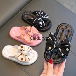 Slipper Summer Cozy Soft Flip Flops Antiskid Baby Toddler Princess Slides Girls Slippers For Kids ldren Sandals with Bow Beach ShoesH24229